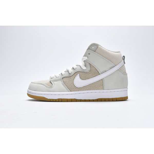 PK God Nike SB Dunk High Pro ISO Orange Label Unbleached Natural  DA9626-100