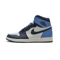 H12 Sneaker Air Jordan 1 Retro High Obsidian UNC 555088-140