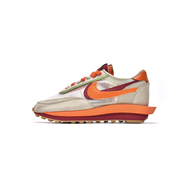 PK God Nike LD Waffle sacai CLOT Kiss of Death Net Orange Blaze DH1347-100