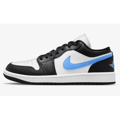 LJR Air Jordan 1 Low Black University Blue White (W) DC0774-041 01