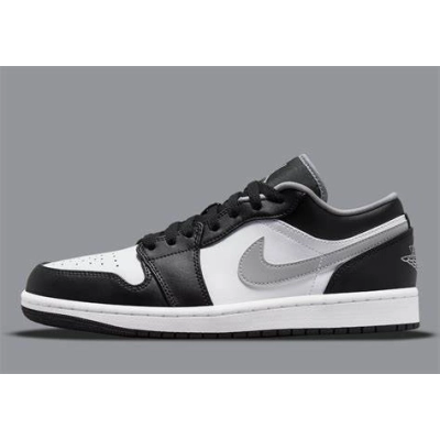 LJR Air Jordan 1 Low Black White Grey 553558-040 01