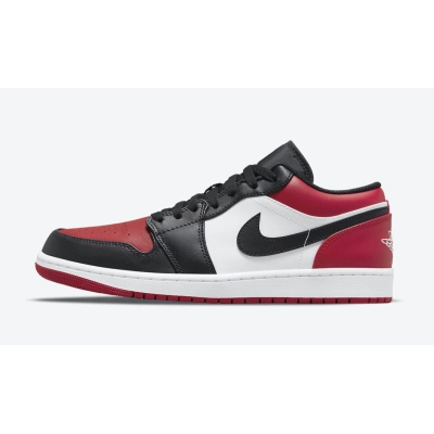 LJR Air Jordan 1 Low Bred Toe 553558-612 01