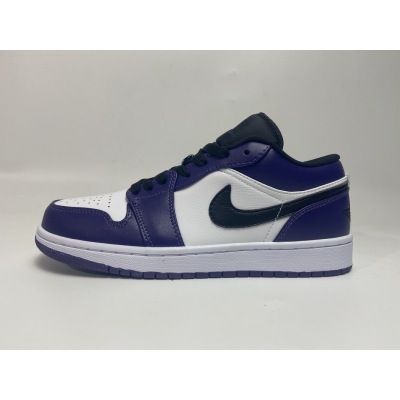 LJR Air Jordan 1 Low Court Purple White 553558-500