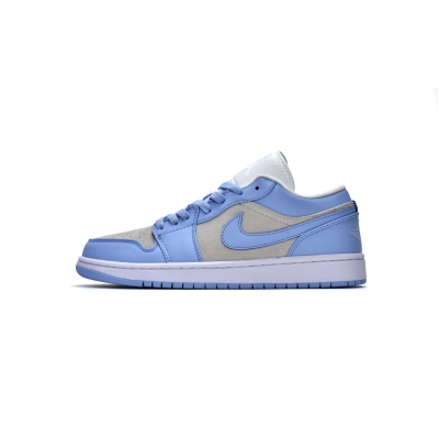 LJR Air Jordan 1 Low Football Grey Aluminum (W) DC0774-050 01