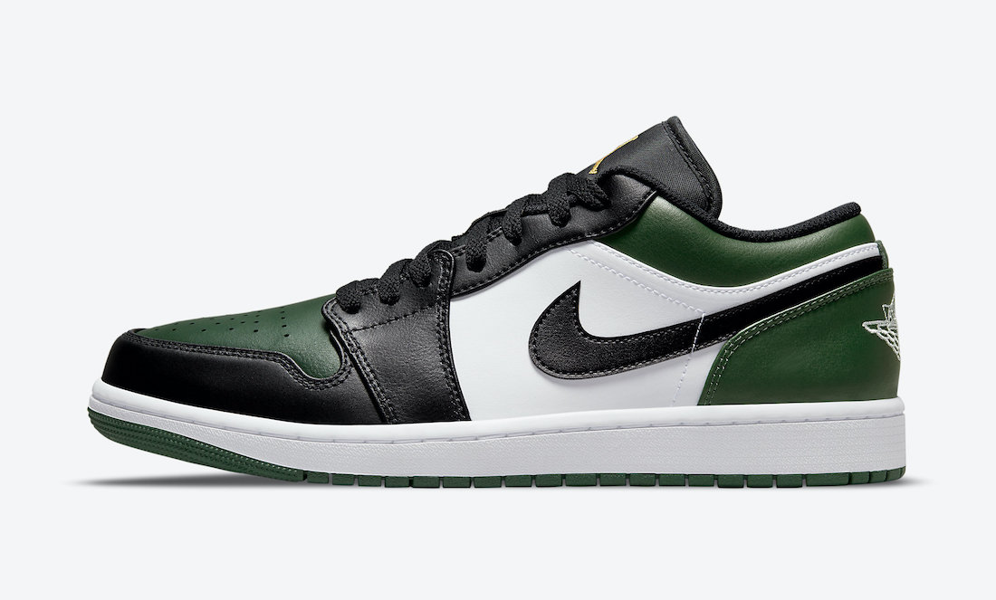 LJR Air Jordan 1 Low Green Toe 553558-371