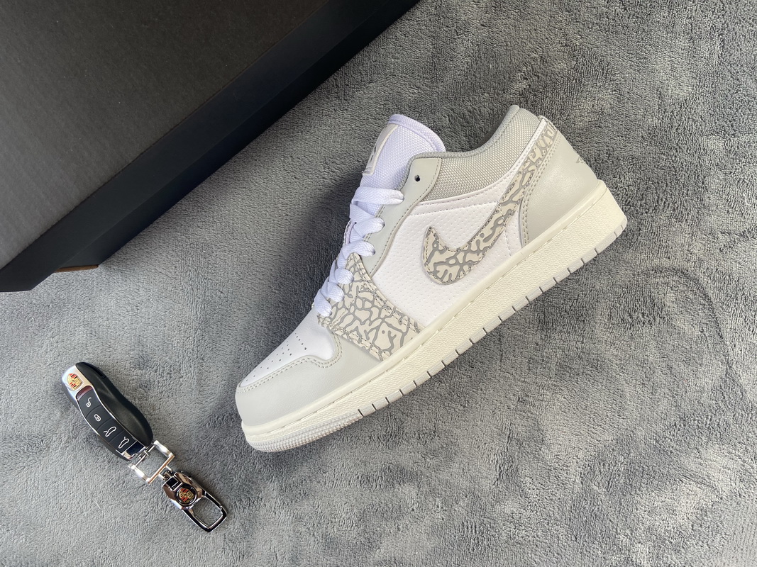LJR Air Jordan 1 Low PRM Smoke Grey Elephant DH4269-100