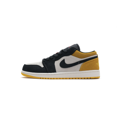 LJR Air Jordan 1 Low Sail University Gold Black 553558-127