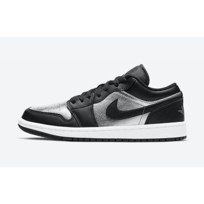 LJR Air Jordan 1 Low SE Black Metallic Silver (W) DA5551-001