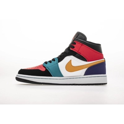 LJR Air Jordan 1 Mid Bred Multi-Color (GS) 554725-125 01