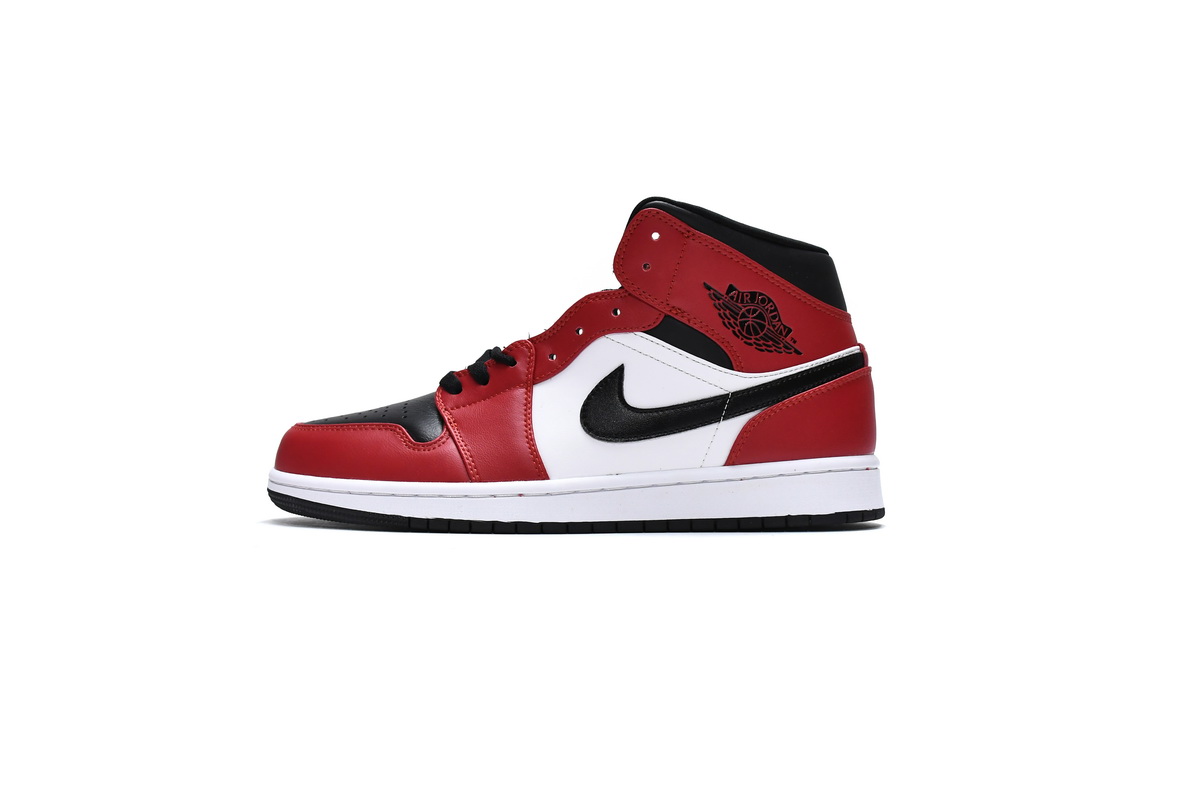 LJR Air Jordan 1 Mid Chicago Toe 554724-069