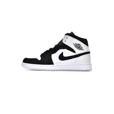 LJR Air Jordan 1 Mid Diamond Shorts DH6933-100 01