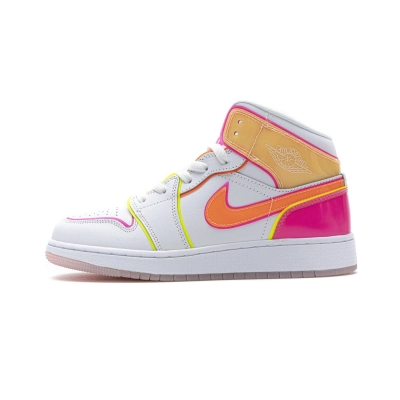 LJR Air Jordan 1 Mid Edge Glow (GS) CV4611-100 01