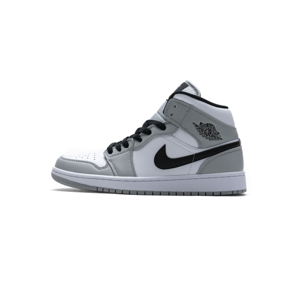 LJR Air Jordan 1 Mid Light Smoke Grey 554724-092