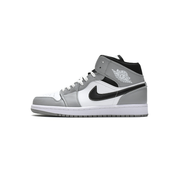 LJR Air Jordan 1 Mid Light Smoke Grey Anthracite 554724-078