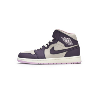 LJR Air Jordan 1 Mid Pro Purple Desert Sand (GS) 555112-500