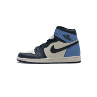 LJR Air Jordan 1 Retro High Obsidian UNC 555088-140