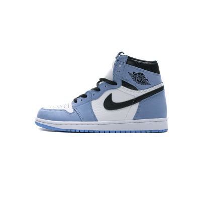 LJR Air Jordan 1 Retro High White University Blue Black  555088-134