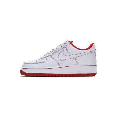 LJR Nike Air Force 1 Low '07 White University Red  CV1724-100