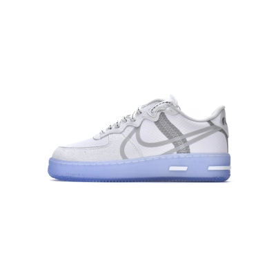 LJR Nike Air Force 1 React White Light Bone CQ8879-100 01