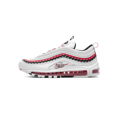 LJR Nike Air Max 97 Sketch Logo White Black Red CK9397-100