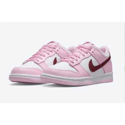 LJR Nike Dunk Low Pink Foam Red White (GS) CW1590-601