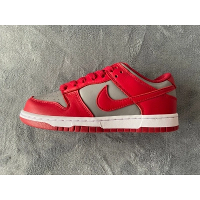 LJR Nike Dunk Low Retro Medium Grey Varsity Red UNLV (GS) (2021) CW1590-002 01