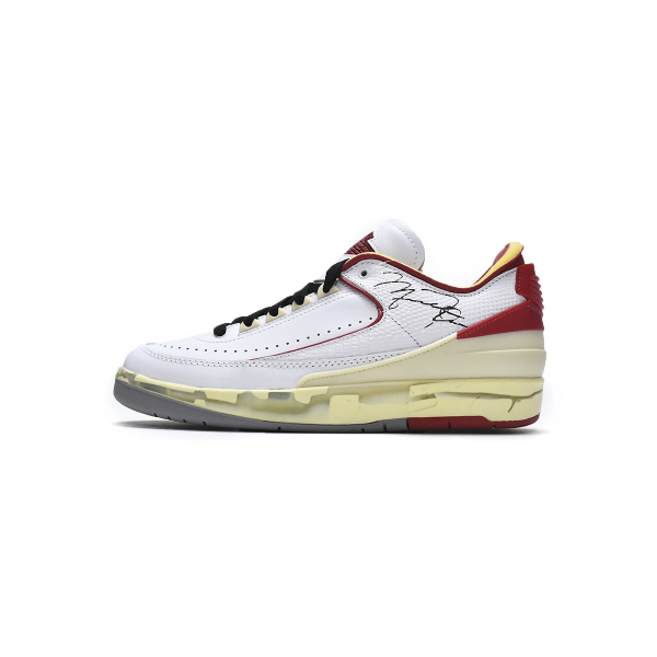 PK God Air Jordan 2 Retro Low SP Off-White White Red DJ4375-106