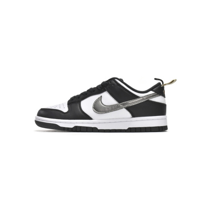 LJR Nike Dunk Low Black White Metallic (GS)  DH9764-001