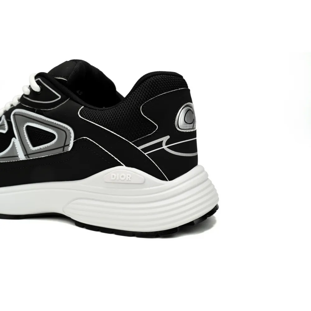 Dior Light Grey 'B30' Sneakers Black Coffee Color 3SN279ZND-H969