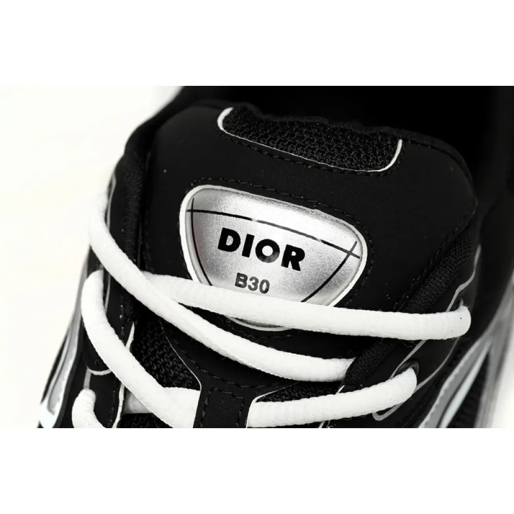 Dior Light Grey 'B30' Sneakers Black Coffee Color 3SN279ZND-H969