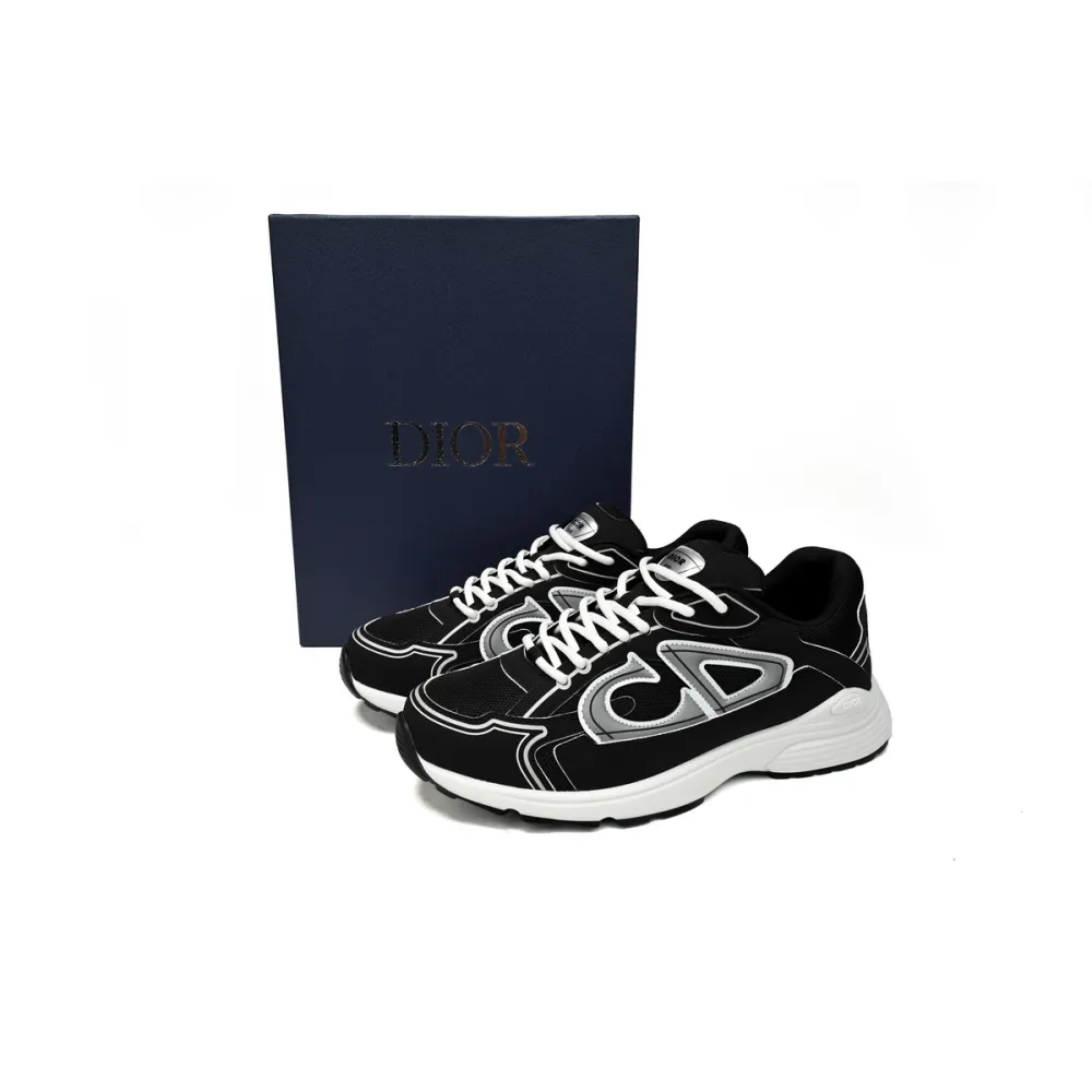 Dior Light Grey 'B30' Sneakers Black Coffee Color 3SN279ZND-H969