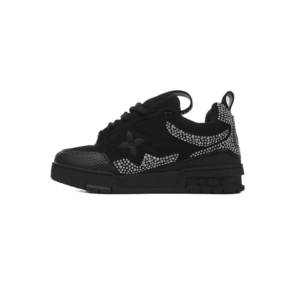 Louis Vuitton Skate Trainer Black Swarovski Monogran 1ABMHV