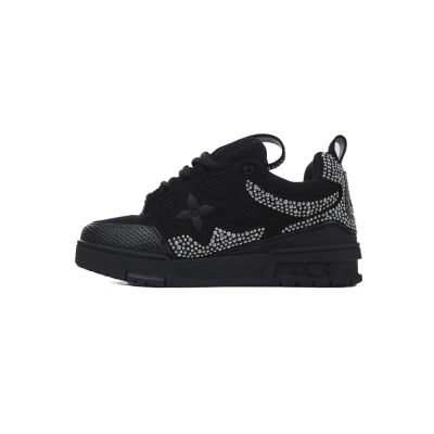 Louis Vuitton Skate Trainer Black Swarovski Monogran 1ABMHV 01