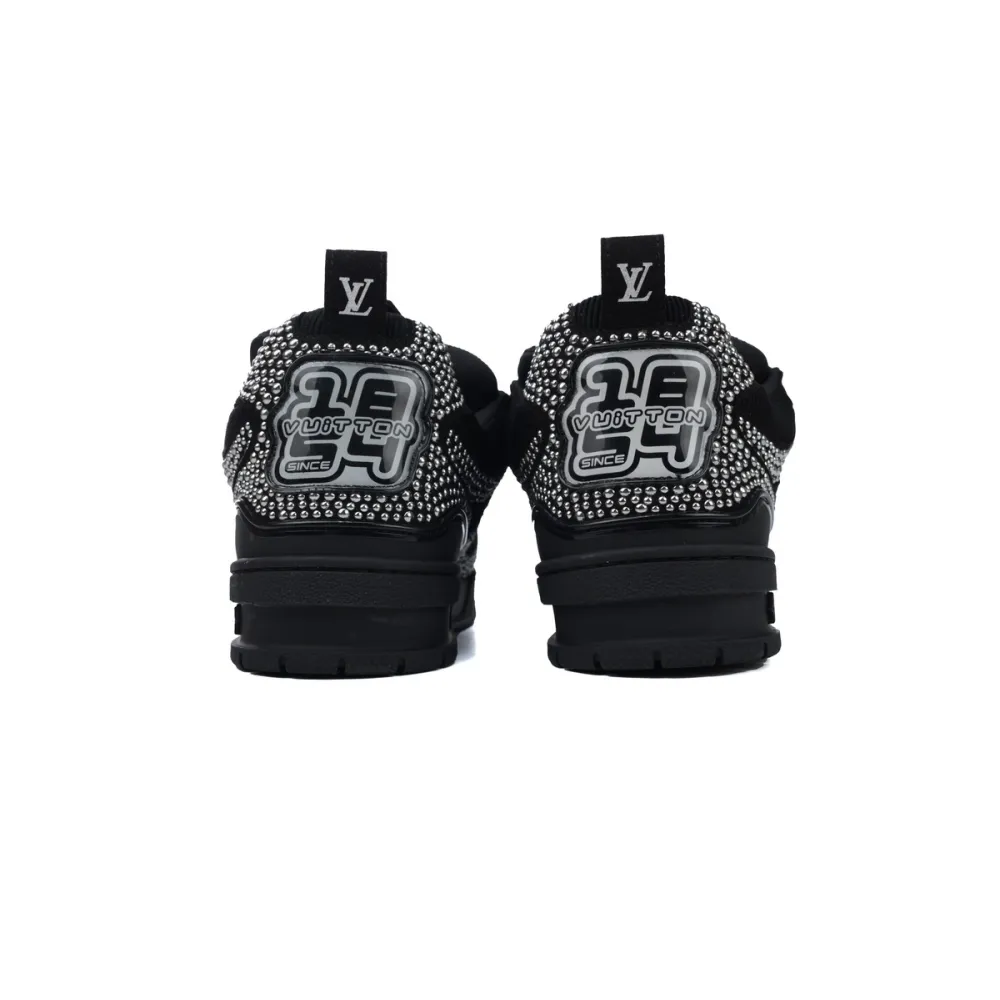 Louis Vuitton Skate Trainer Black Swarovski Monogran 1ABMHV