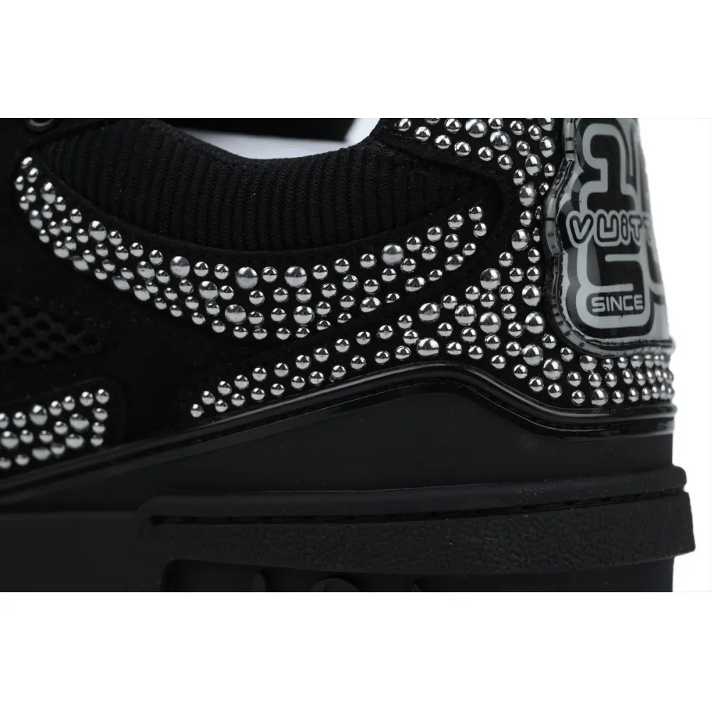 Louis Vuitton Skate Trainer Black Swarovski Monogran 1ABMHV