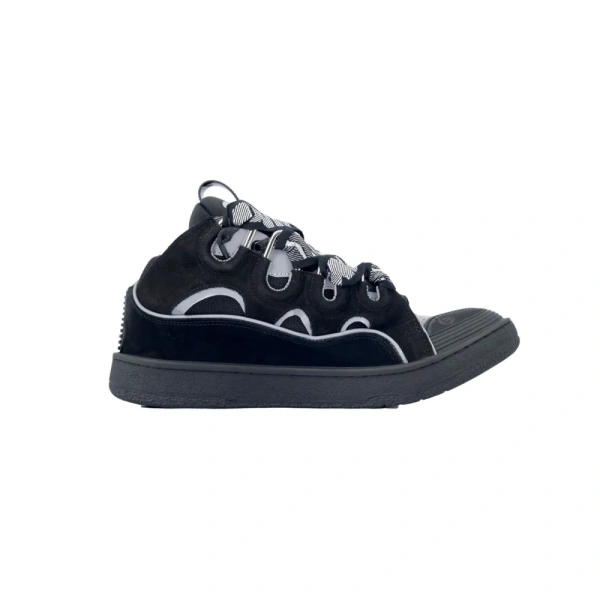 Lanvin Curb Sneaker Black Grey FM-SKRK11-REFL-P2210
