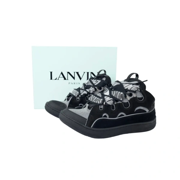 Lanvin Curb Sneaker Black Grey FM-SKRK11-REFL-P2210