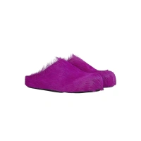 Marni Long hair Calfskin Fussbett Sabot Fuchsia SBMR000600P412200C58