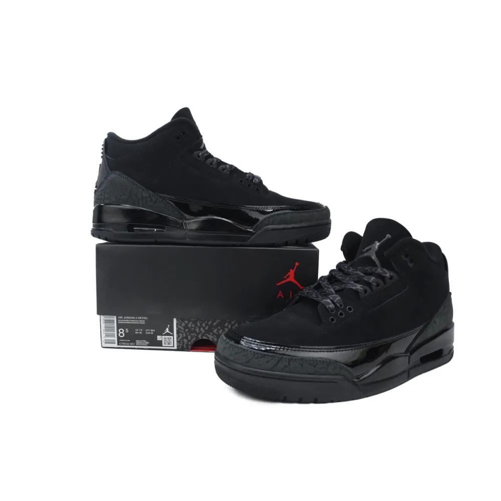 PK God Batch Air Jordan 3 Retro Black Cat 136064-002
