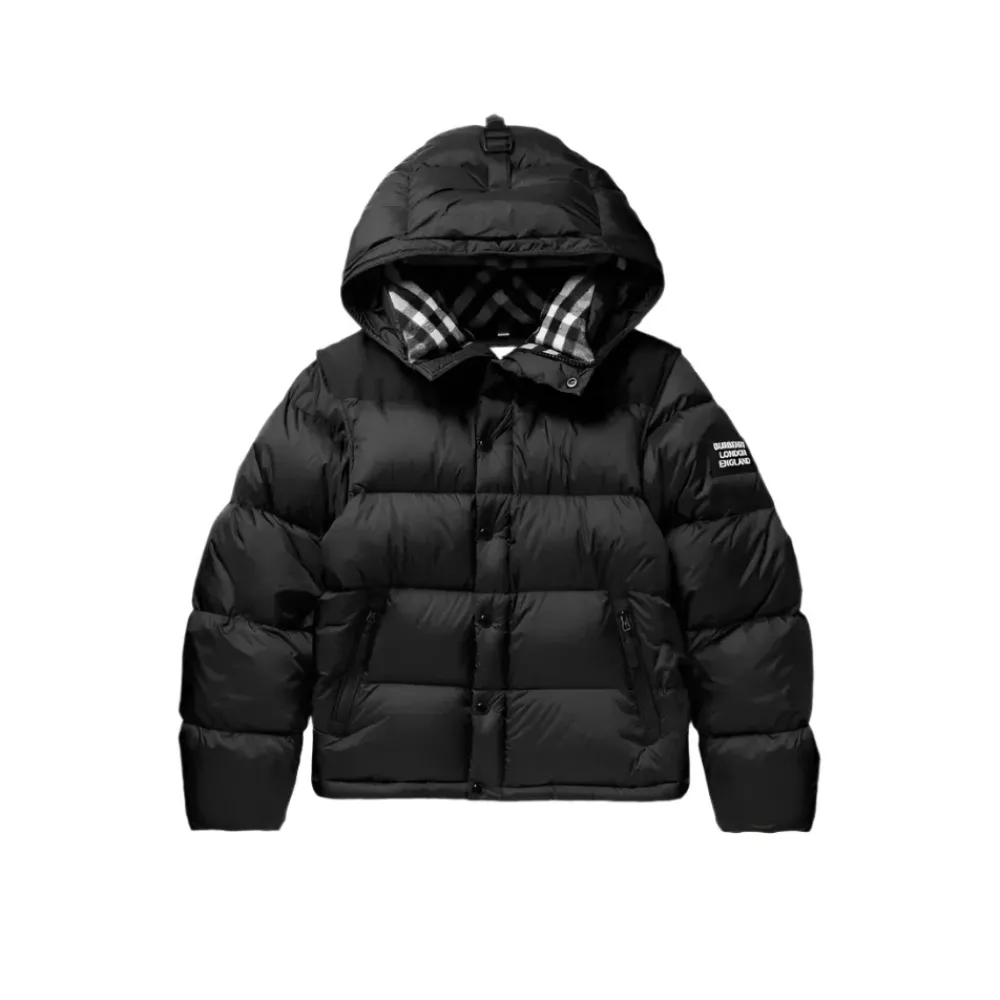Burberry Hooded Puffer Jacket with Hood