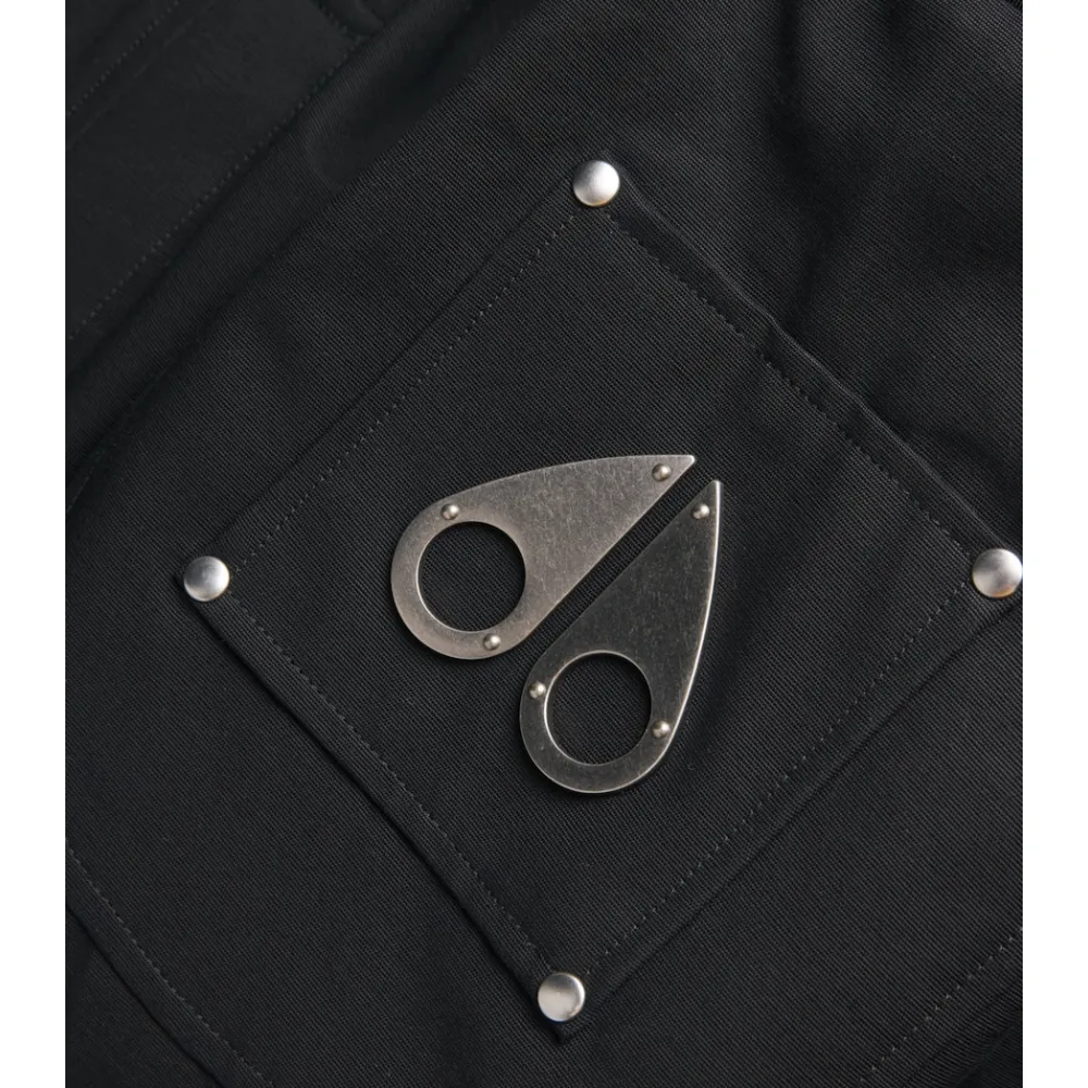 Moose Knuckles Black Down Original Ballistic Bomber Jacket