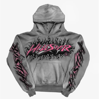 Hellstar Brainwashed Without Brain Hoodie Grey 01