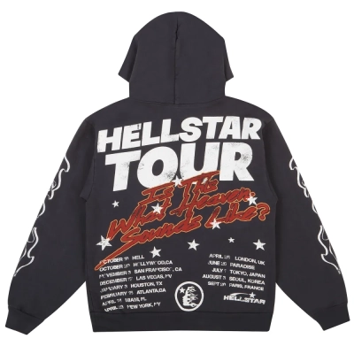 Hellstar Records Sweatshirt Vintage Black 02