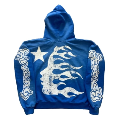 Hellstar Studios Blue Yoga Hoodie 02
