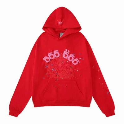 Sp5der Hoodie Red 01