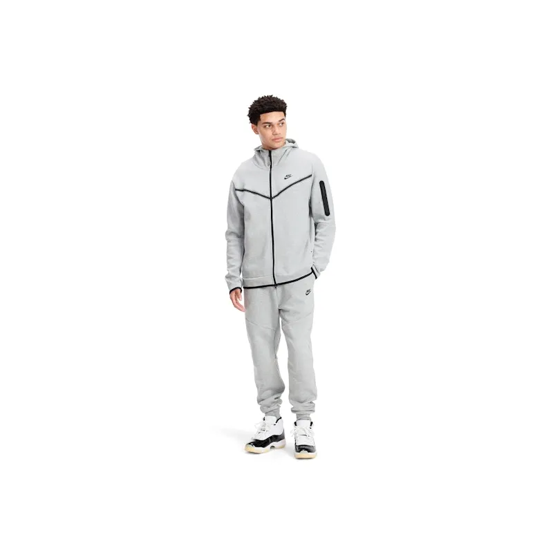 Nike Sportswear Tech Fleece Full Zip Hoodie & Joggers Set Grey