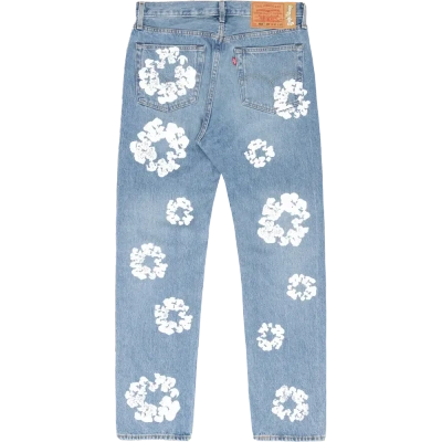 DENIM TEARS THE COTTON WREATH JEAN LIGHT WASH