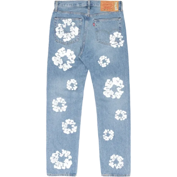 DENIM TEARS THE COTTON WREATH JEAN LIGHT WASH