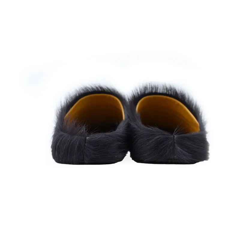 Marni Long hair Calfskin Fussbett Sabot Black SBMR000600P412200N99	