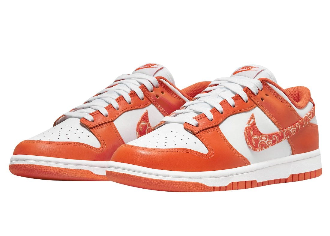 Hype Sneaker let you know 1 style sneaker every day——Nike Dunk Low Essential Paisley Pack Orange (W)